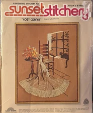 1979 Sunset Stitchery Cozy Corner Embroidery Kit 2696