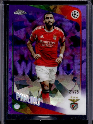 2025-26 Topps Chrome UEFA Sapphire Vangelis Pavlidis Purple Refractor #/75