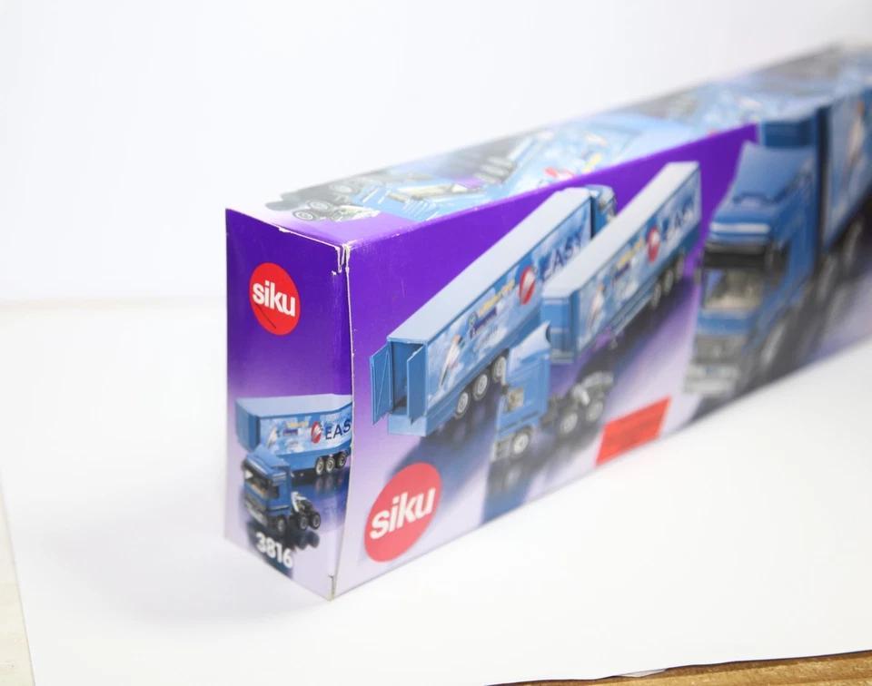 SIKU 3816 Mercedes Benz Actros Truck And Articulated Trailer - 1/55 MIB - Image 3 of 4