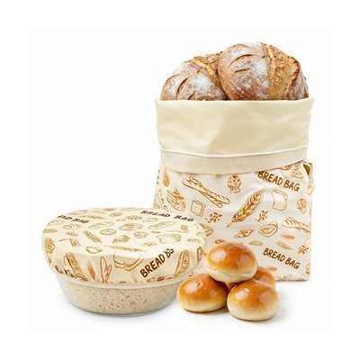 Cotton Beeswax Bread Bags for Sourdough & Beeswax Bowl Covers f... USA FAST SHIP