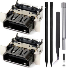 2 Pack Replacement HDMI Port for Xbox Series X Display Socket Jack Connector Rep