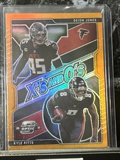 🔥Kyle Pitts - Deion Jones  2021 Optic Orange X’ And O’s SSP #d To 50 Falcons🔥