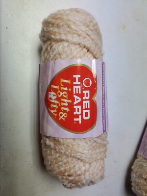 Red Heart Light & Lofty Yarn 1 Skein Cafe Au Lait No Dye Lot 6oz / 170g