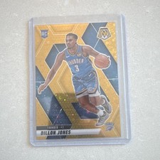 Panini Mosaic 2024-25 Dillon Jones Rookie Gold Mosaic Prizm #224 08/10 Thunder