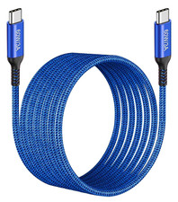 15Ft USB-C to USB-C Cable Long, 60W USB Type C Fast Charging PD Charger Braided