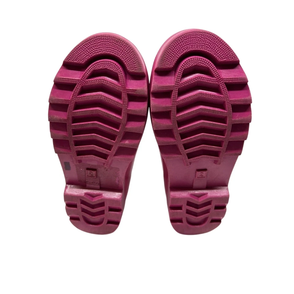 Sperry Topsider Girls Pelican Pink Rain Boots Size 2 Fleece-Lined Waterproof - Image 4 of 4