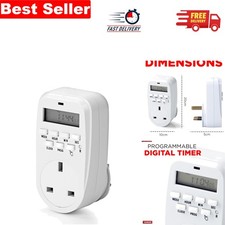 Compact & Programmable 7-Day Timer Switch - Versatile Digital Light Control