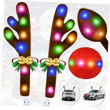 Christmas Car Decorations Reindeer Car Kit Antlers 2025, Jingle Bells Rudolph