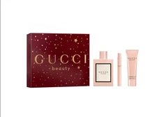 Gucci Bloom 3pc Gift Set With 3.4oz+0.33oz Edp Spray+1.6oz B/L