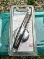 New Sealed CHROME Interbath Deluxe SHOWER ARM and FLANGE