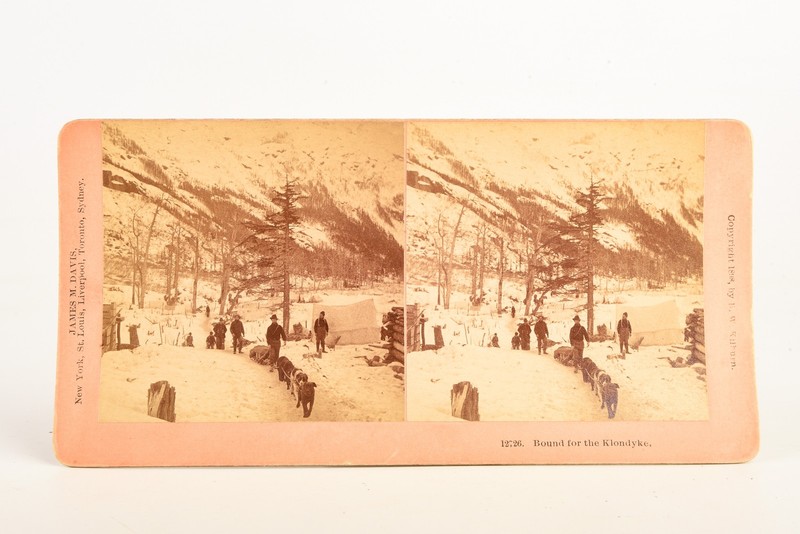 1898 Killburn Stereoview Photo 7x3½" - Klondike Gold Rush in Alaska V23