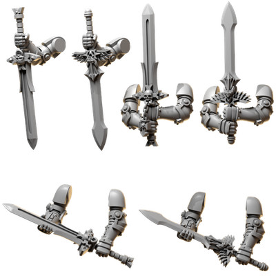 Kitbash Bits - Two Handed Swords EP - GreyTide Studio