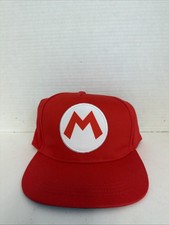 Mario Red Baseball Hat Cap Adjustable Strap Super Mario Bros.