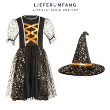 Funmo 3er Set Halloween Hexenhut – Schwarz, Faltbar, Für Kinder & Erwachsene