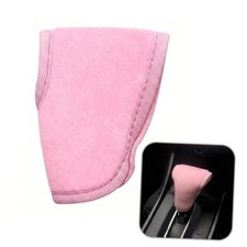 Car Gear Shifter Knob Cover, Anti-Slip Breathable Shift Knob Protective Pink