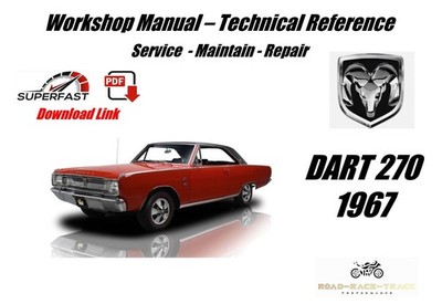Service Reparatur Werkstatthandbuch Dodge Dart 270 1967