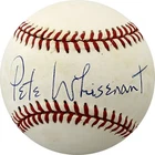 Pete Whisenant Signed Autographed Official NL Baseball PSA - Reds Senators Cubs