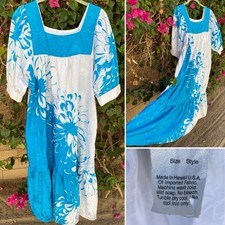 Vintage Hawaiian Dress Muumuu Tiki Aloha Hawaii Mumu