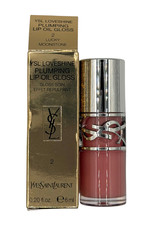 Yves Saint Laurent YSL Loveshine Plumping Lip Oil Gloss 02 Lucky Moonstone NIB