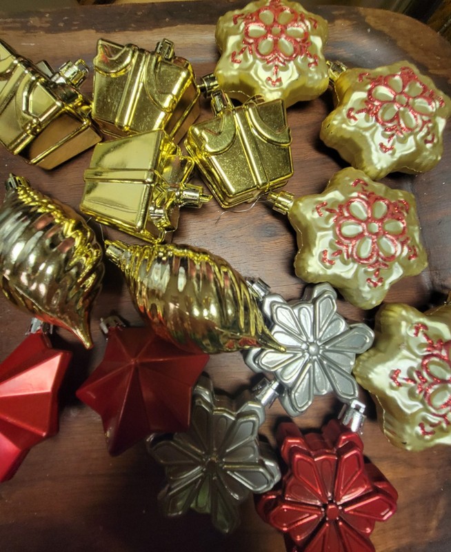 26 Vintage Plastic Christmas Ornaments 1950's 60s