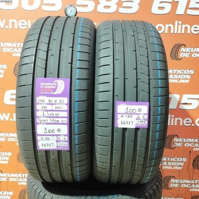 2x Dunlop Sport Maxx RT2 Sommerreifen 235/45 R20 100W XL 6,6mm