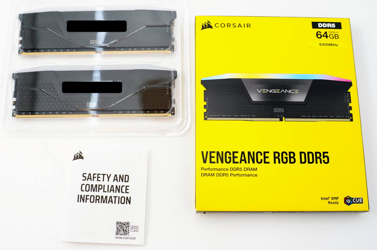 CORSAIR Vengeance RGB 64GB (2x32GB) RAM DDR5 6400MHz C32