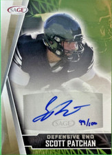 2022 SAGE HIGH SERIES GOLD AUTO SCOTT PATCHAN #A-SP COLORADO STATE/COLTS 99/100