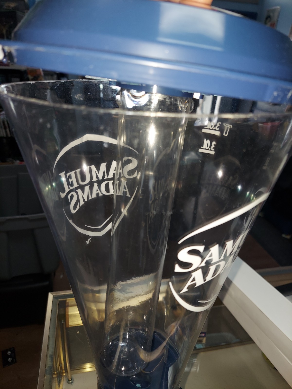 RARE OPEN BOX BRAND NEW SAMUEL ADAMS  BEER 20" TALL DISPENSER TOWER