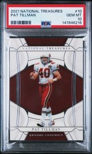 2021 NATIONAL TREASURES #10 PAT TILLMAN 63/99 PSA 10