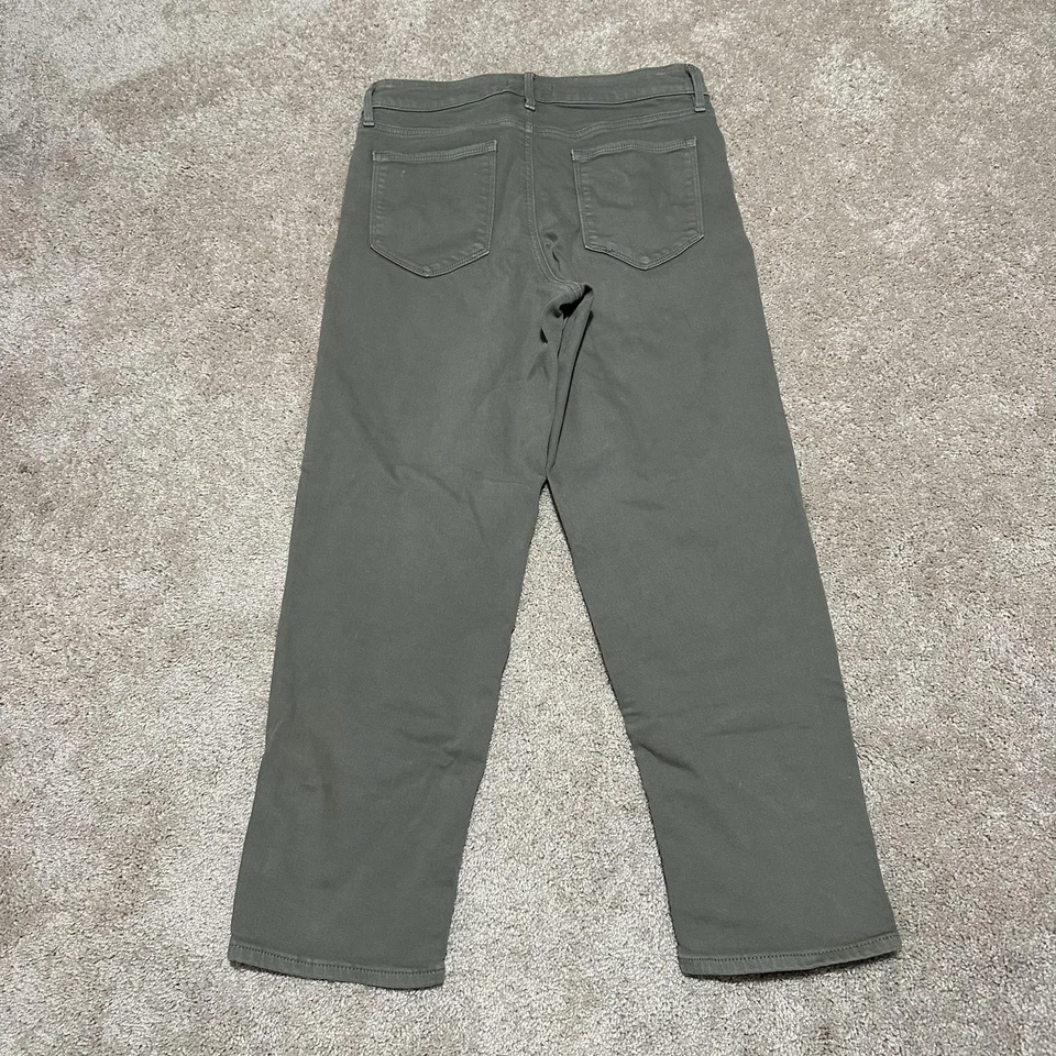 Pantalones Athleta Mujer 10 Verde Pierna Recta Elastizados Informales Aire Libre Senderismo Viaje Foto 3 de 4