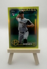 2024 Topps Update Series -Paul Skenes #US100 Gold Rainbow Foil White Uniform(RC)