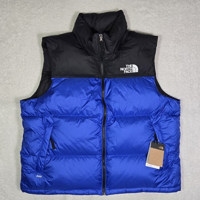 #ad The North Face 1996 Retro Nuptse 700 Down Vest Mens 2XL Blue Black XXL $230 $89.96