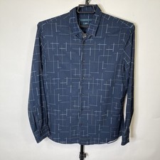 Perry Ellis Slim Fit Dress Striped Shirt Size XL Men  s