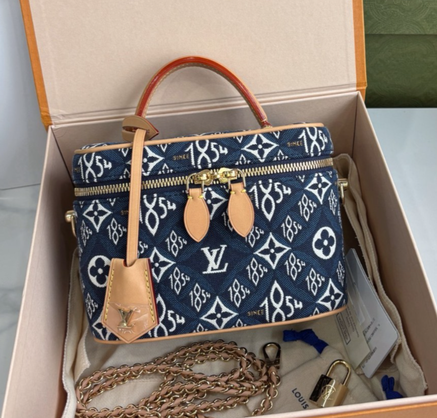 Louis Vuitton Vanity Denim PM Top Handle 2WAY Crossbody bay CHIP VERSION