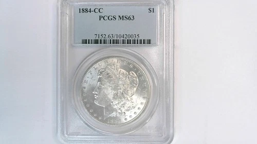 1884 CC Morgan Silver Dollar PCGS MS 64