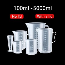 Measuring Jug Plastic Kitchen Bar Polypropylene Measuring Jug 0.5L 1L 2L 3L 5L