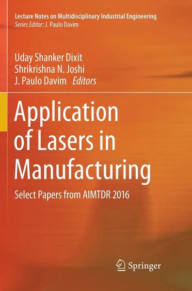 Uday Shanker Dixit (U. A.) | Application Of Lasers In Manufacturing | Buch | Xx-image