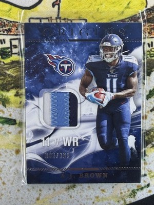 2019 Panini Origins #RP-14 A.J. Brown Rookie Patches #/199 (Three Color)
