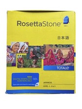 Rosetta Stone Japanese Levels 1-3. Version 4. Software Sealed with Headphones.