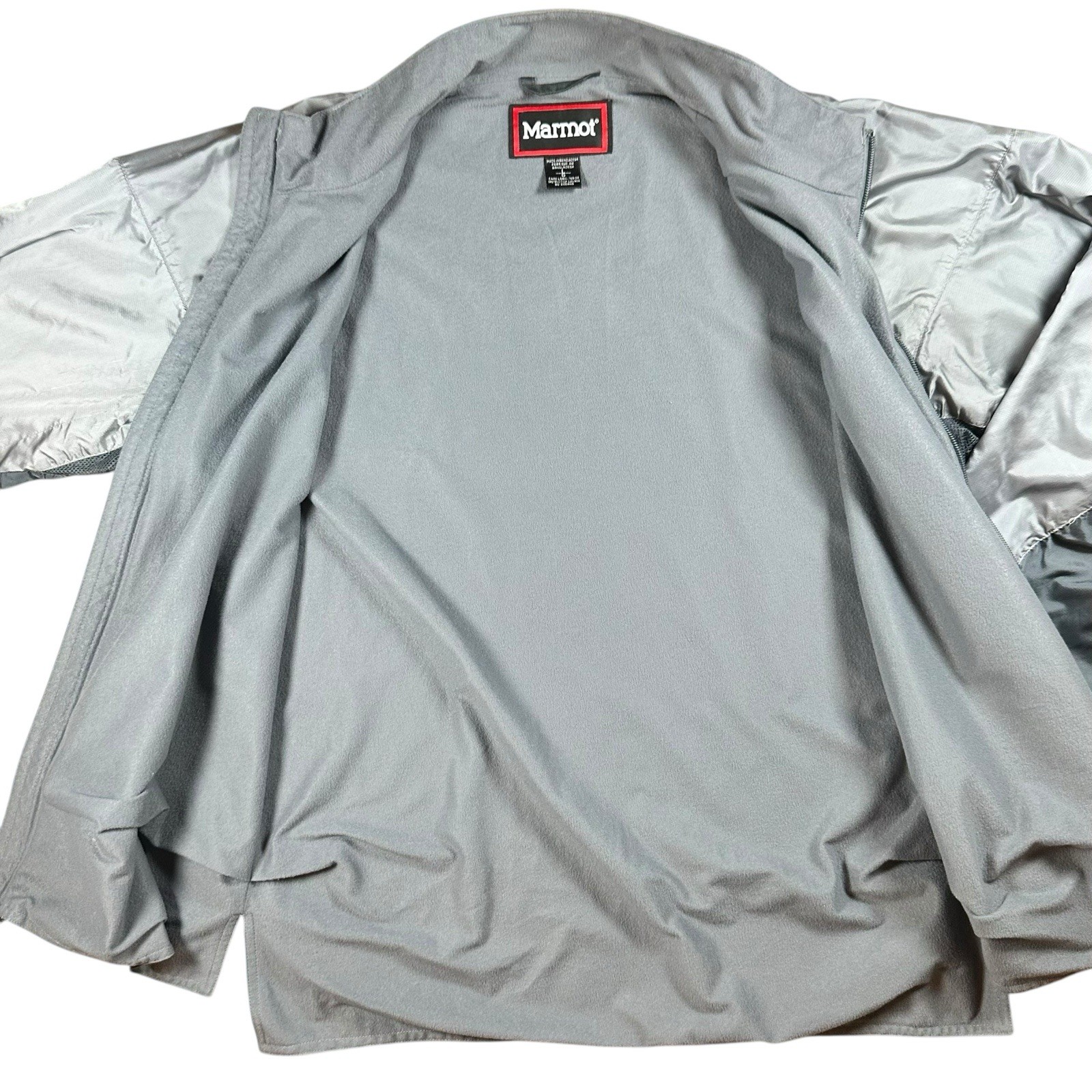 Marmot Softshell Windbreaker Jacket Gray Full Zip… - image 5