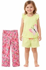 Carter's Kid Girls' 3 Piece Butterfly Jersey Pajamas Size 4