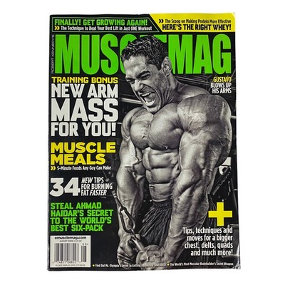 MuscleMag International Magazine August 2009 #327 Gustavo Badell No Label VG