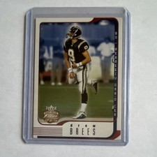 Fleer 2002 Focus Jersey Edition Drew Brees #24 Chargers Football Card