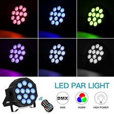 4 PCS 4 in 1 12LED RGBW Par Light DMX Stage Lighting For DJ Disco Party Bar Show