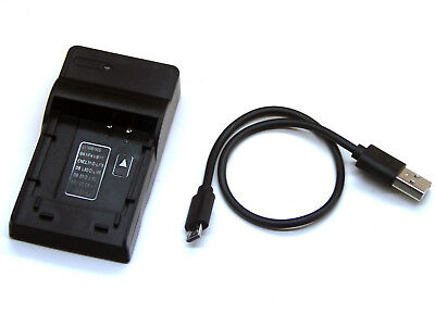para Panasonic hc-v10//hc-v100//hc-v100 Rápido-cargador con micro USB Plug