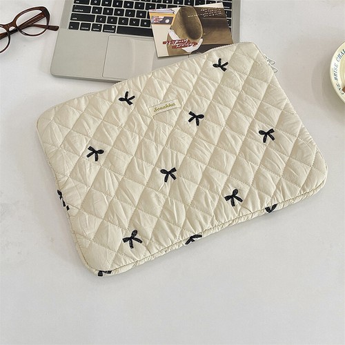 Cute Bow Floral Graphic Laptop Bag Tablet Sleeve Case 11 13 15 Inch For Lapt _&l - Bild 7 von 24