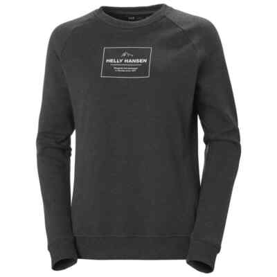 Helly Hansen Womens Organic Cotton Long Sleeved Top Graphic Print Pullover F2F