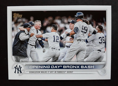 2022 Topps Update #US45 ~ OPENING DAY BRONX BASH ~ Judge, Donaldson Yankees