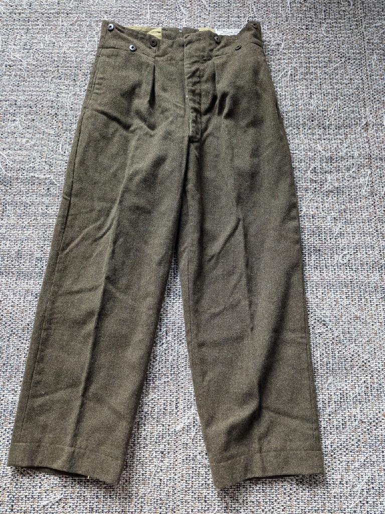 vintage ARMY wool pants 32x30 military CANADIAN green CADET canada