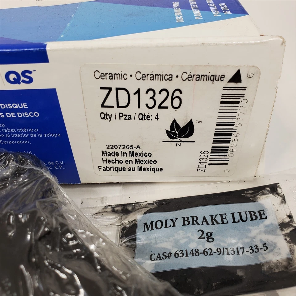 08-12 Juego de pastillas de freno de disco Chrysler Dodge Volkswagen - QuickStop Wagner ZD1326 Foto 4 de 4